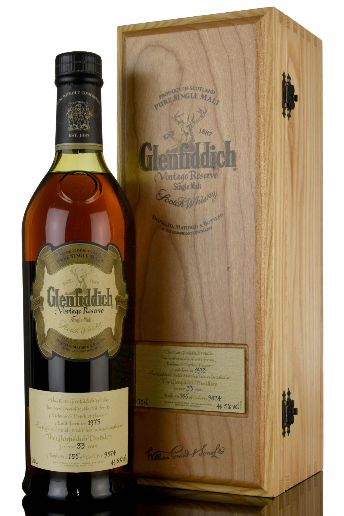 Glenfiddich 1973 - 33 Year Old - Vintage Reserve - Single Cask 9874