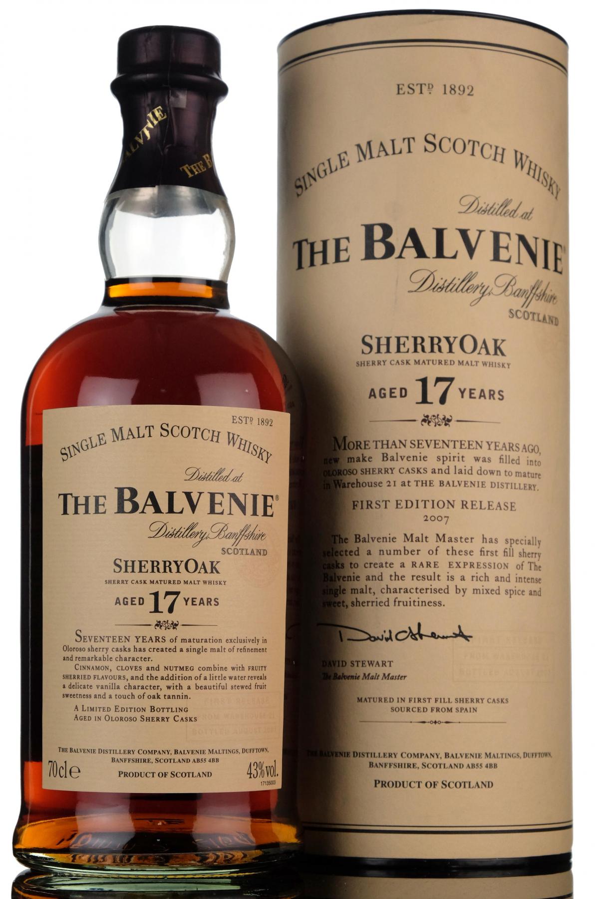 Balvenie 17 Year Old - Sherry Oak