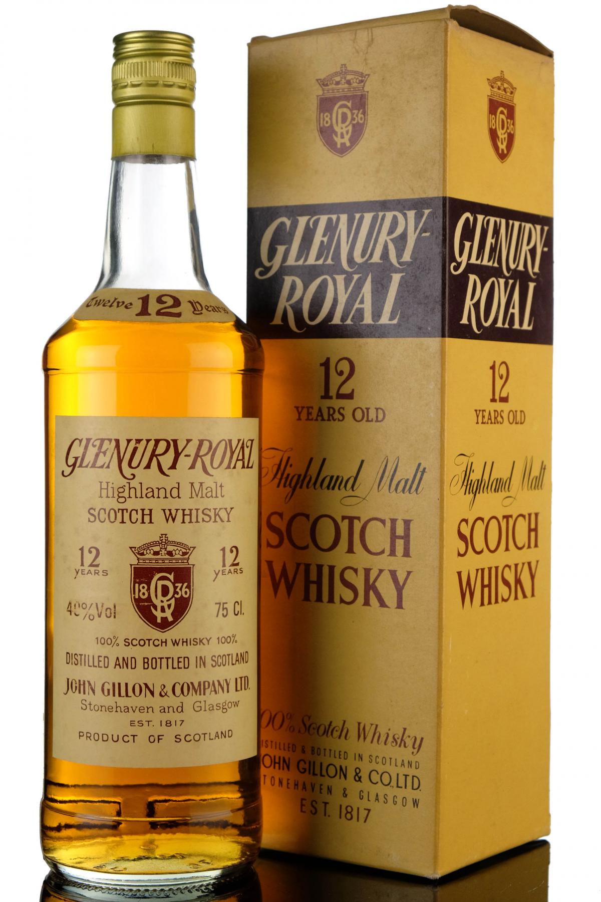 Glenury Royal 12 Year Old - 1980s