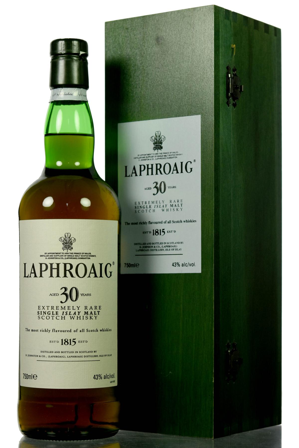 Laphroaig 30 Year Old - Circa 2000
