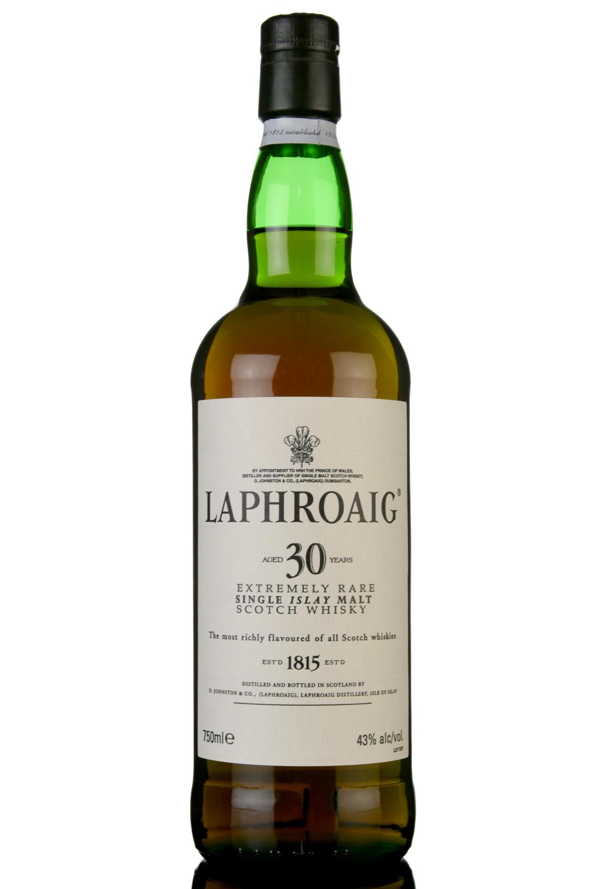Laphroaig 30 Year Old - Circa 2000