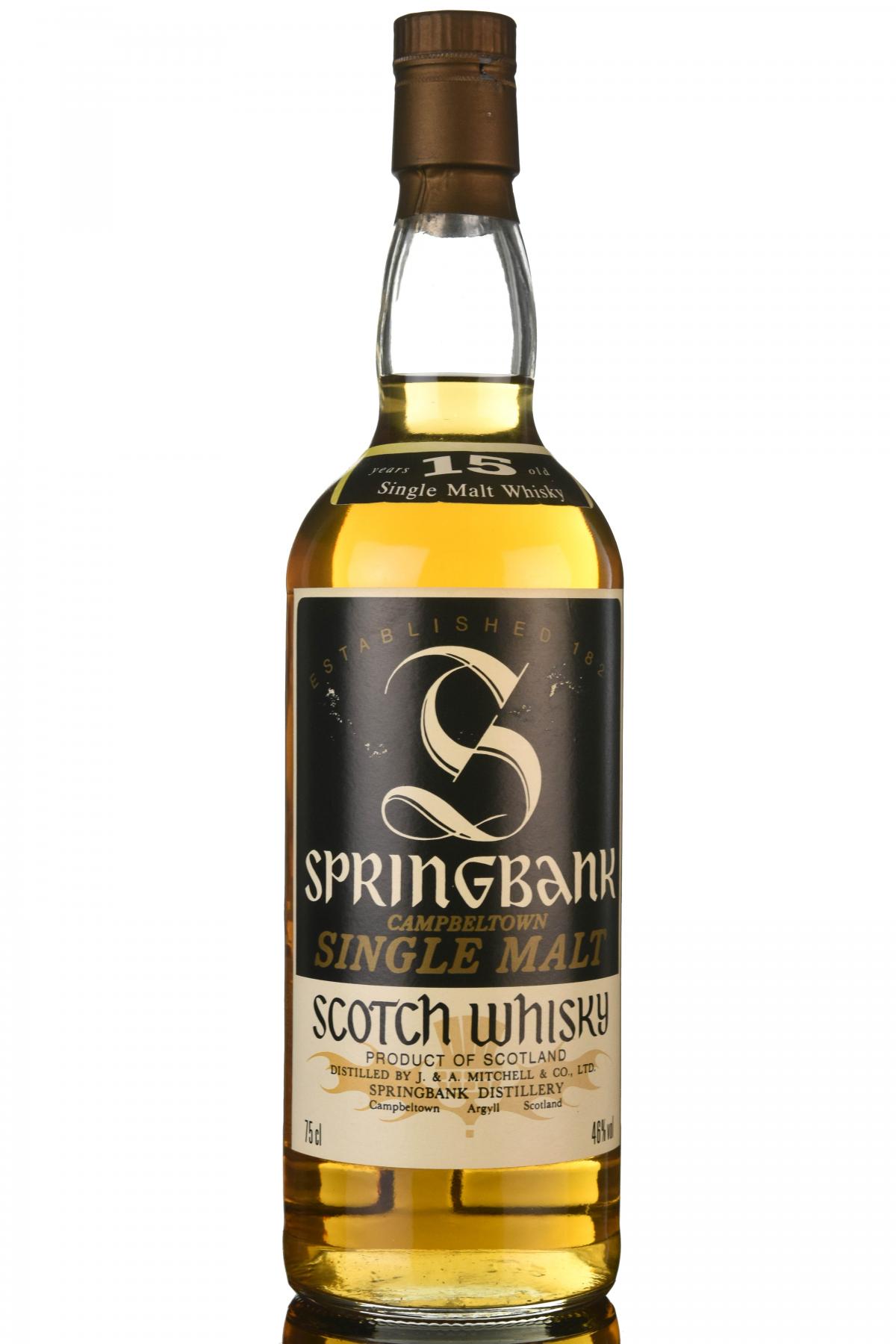 Springbank 15 Year Old - 1980s