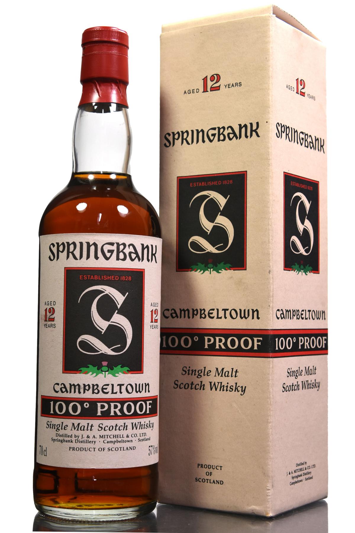 Springbank 12 Year Old - 100 Proof - 1990s