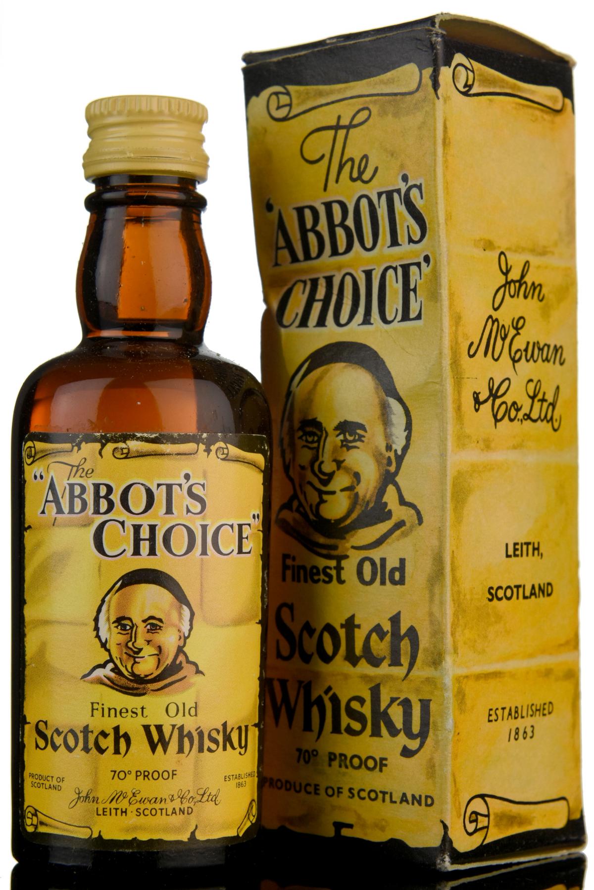 Abbots Choice 70 Proof Miniature