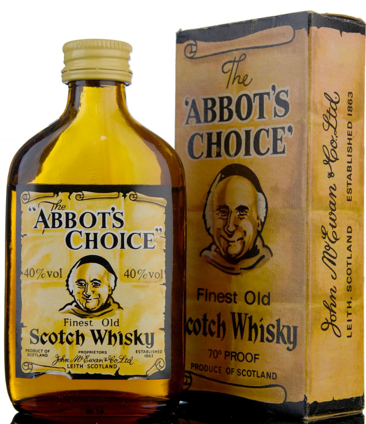 Abbots Choice 70 Proof Miniature