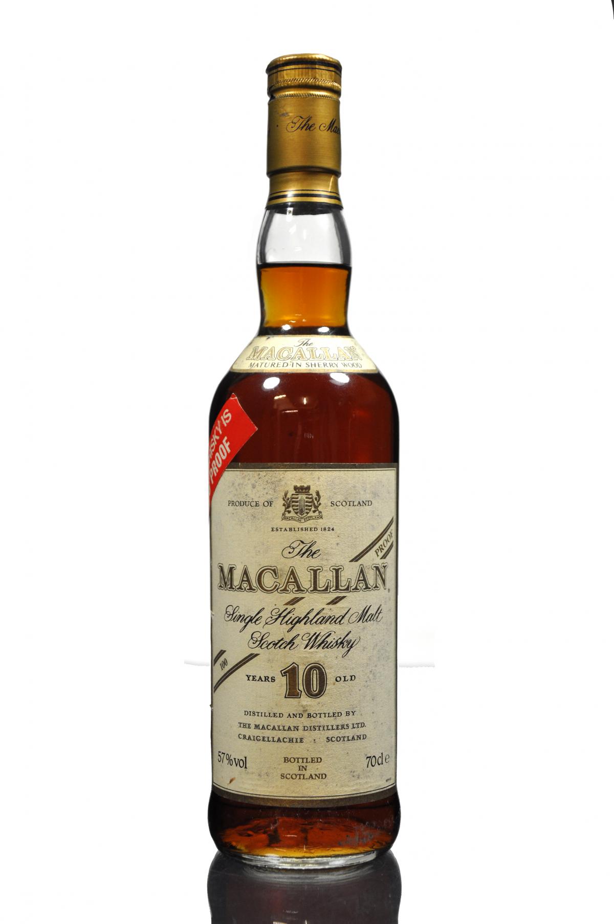 Macallan 10 Year Old - 100 Proof - 1990s