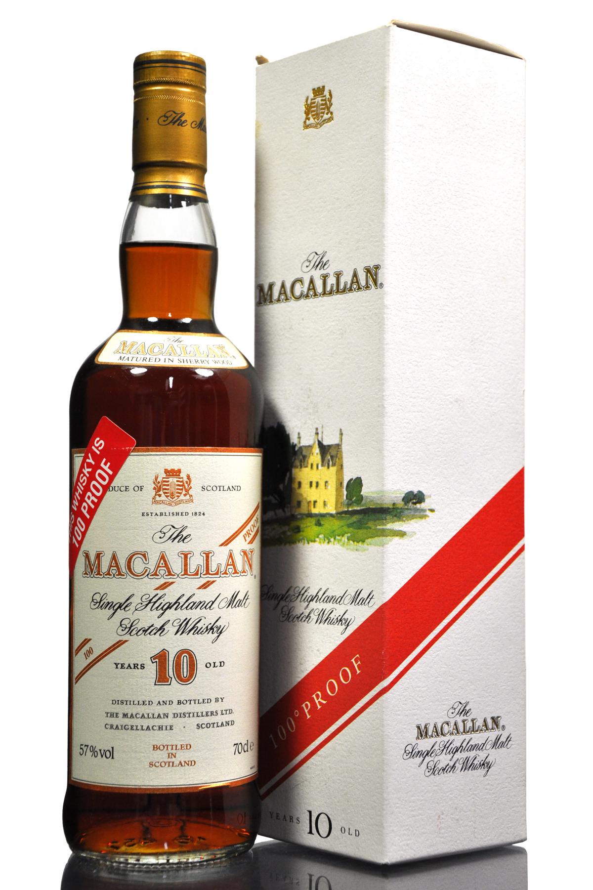 Macallan 10 Year Old - 100 Proof - 1990s
