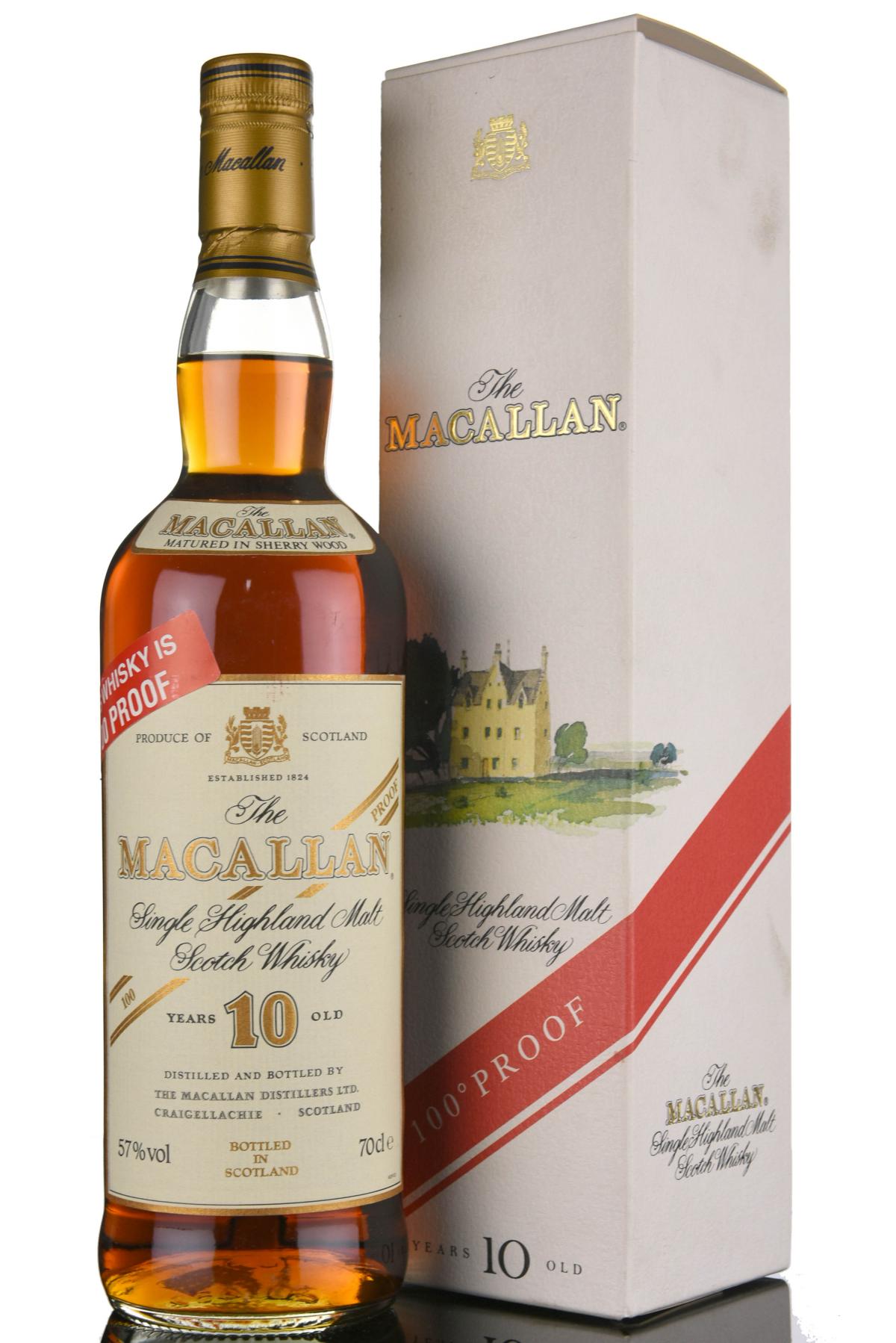 Macallan 10 Year Old - 100 Proof - 1990s