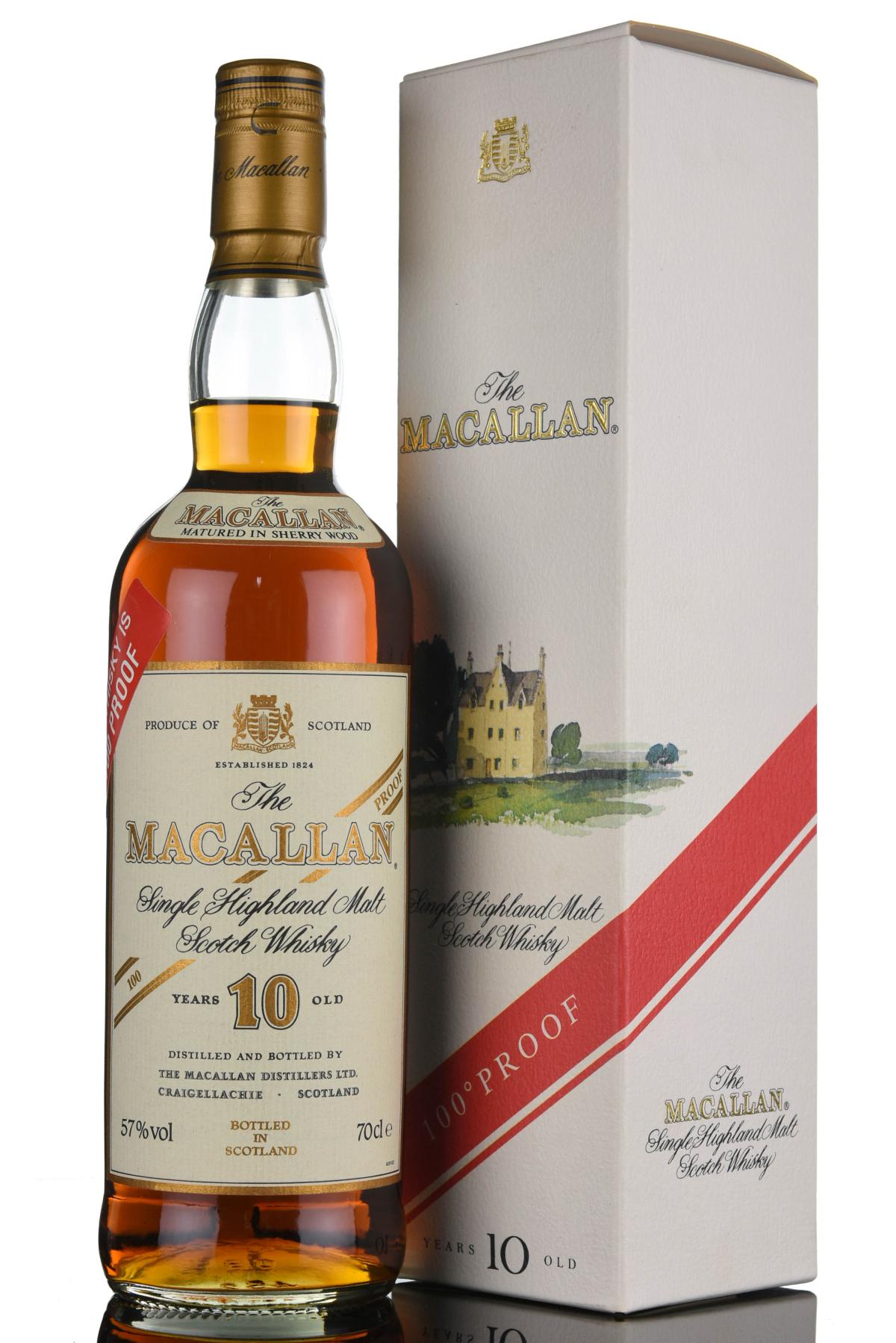 Macallan 10 Year Old - 100 Proof - 1990s