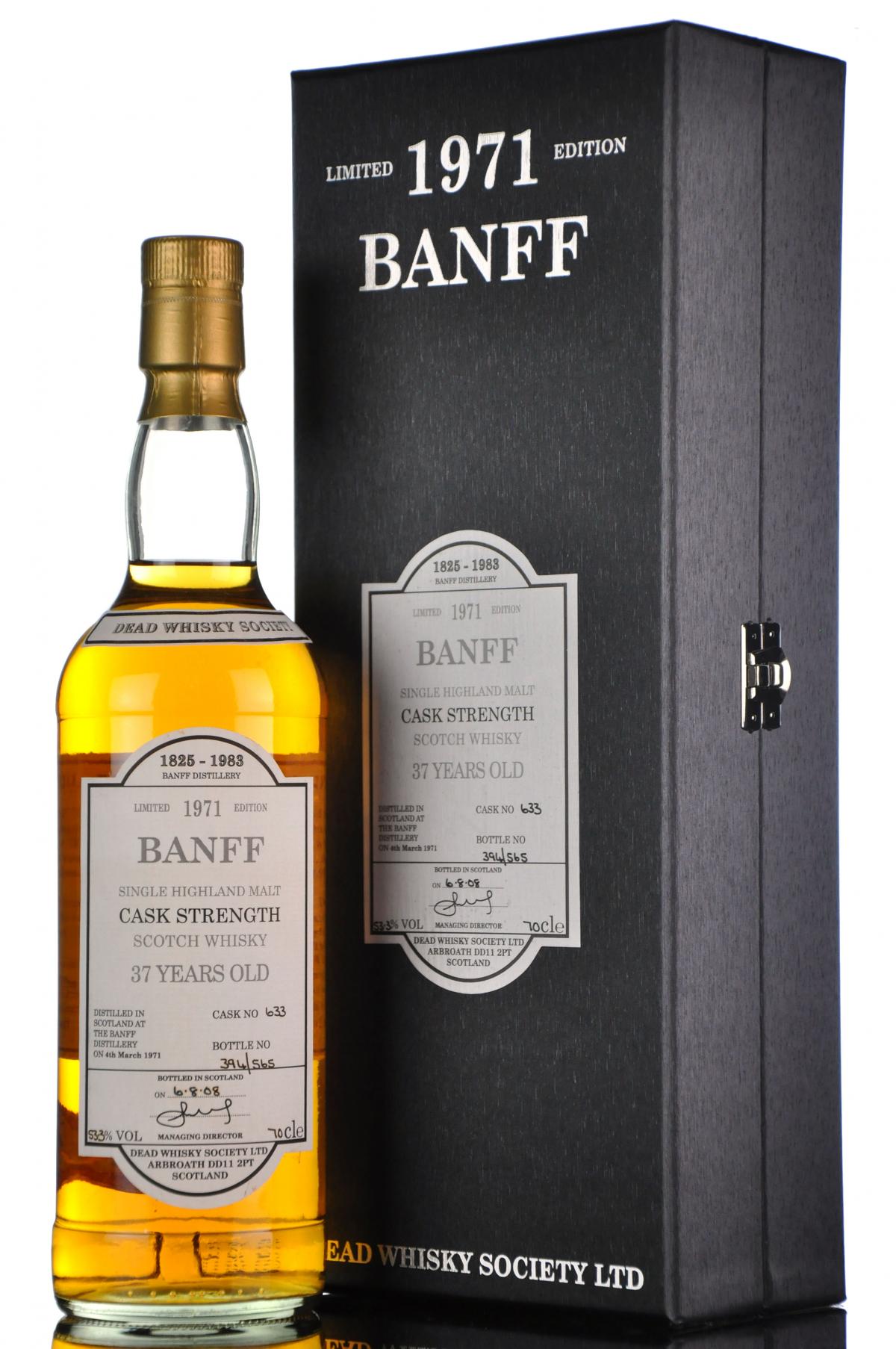 Banff 1971-2008 - 37 Year Old - Dead Whisky Society