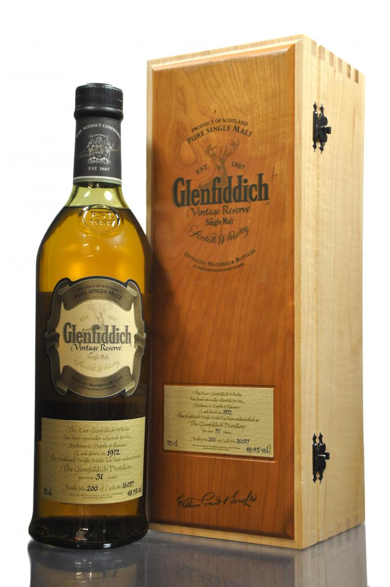 Glenfiddich 1972 - 31 Year Old - Vintage Reserve - Single Cask 16037