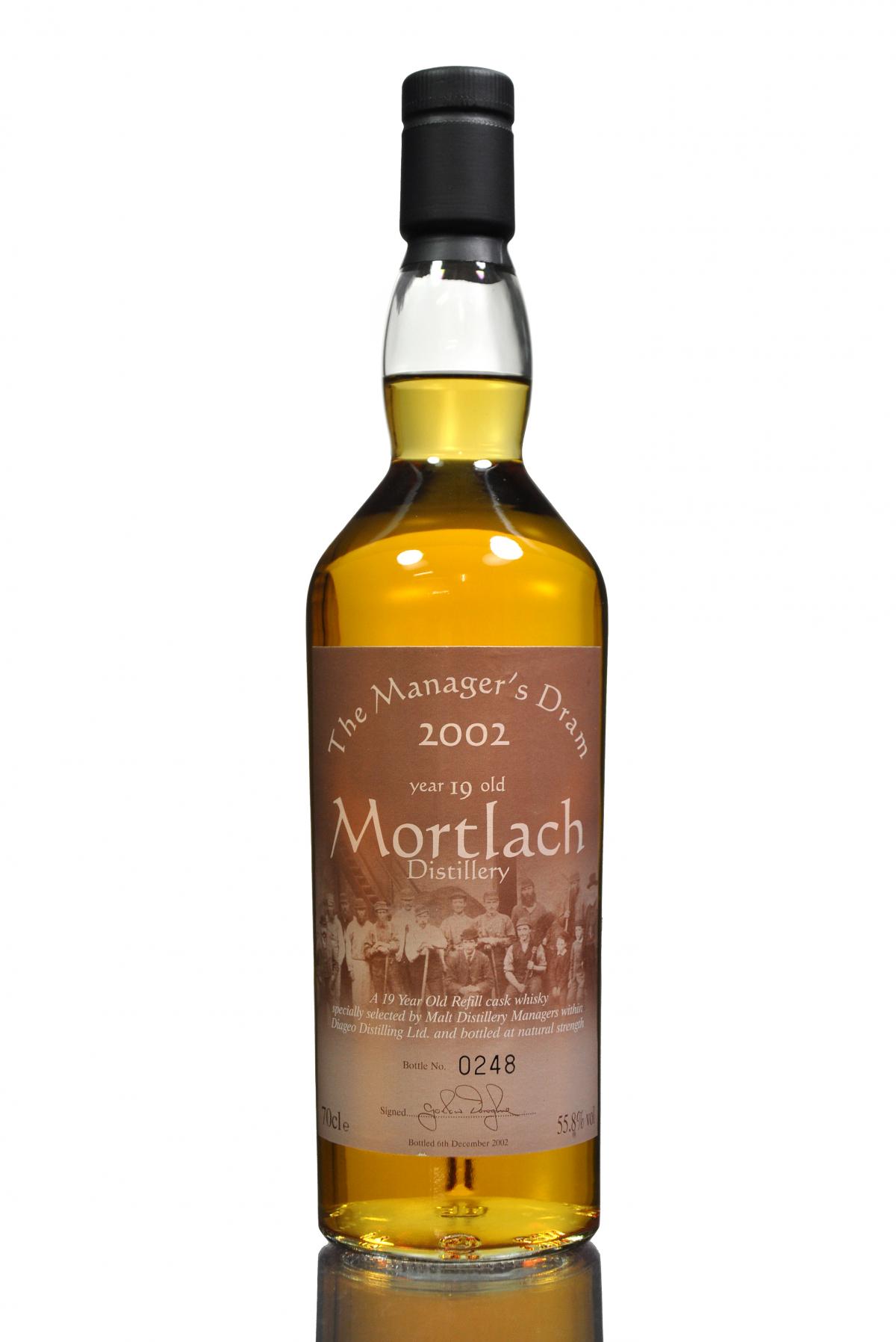 Mortlach 19 Year Old - Managers Dram 2002