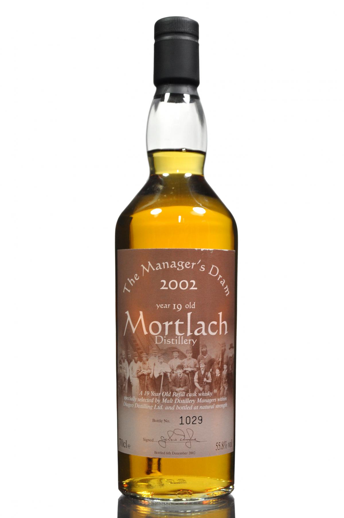 Mortlach 19 Year Old - Managers Dram 2002