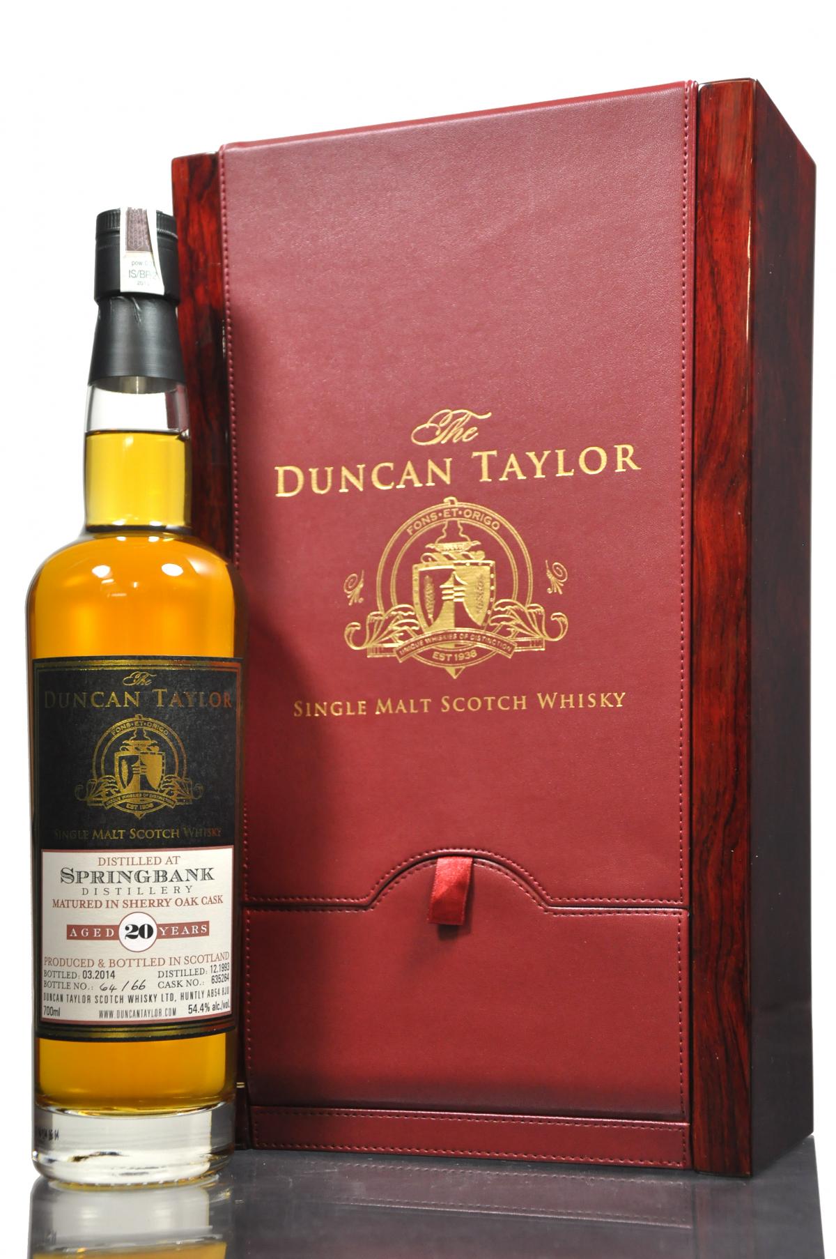 Springbank 1993-2014 - 20 Year Old - Duncan Taylor - 66 Bottles