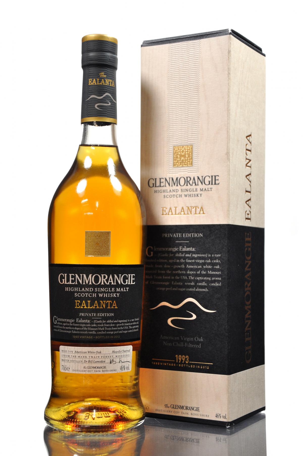 Glenmorangie 1993-2012 - Ealanta Private Edition - 4th release