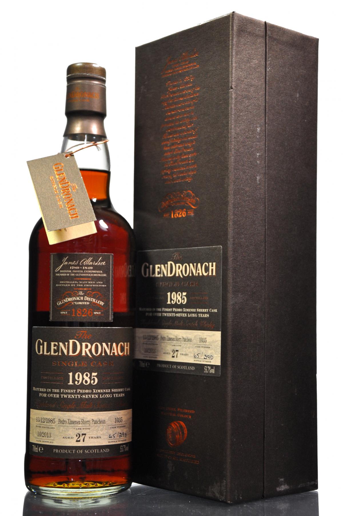 Glendronach 1985-2013 - 27 Year Old - Single Cask 1035 - Batch 9