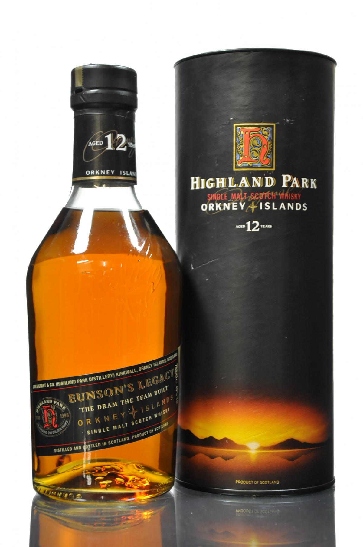 Highland Park 12 Year Old - Eunsons Legacy