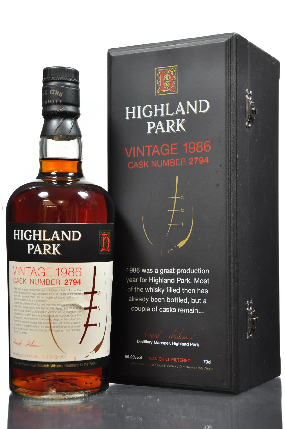 Highland Park 1986-2006 - Cask 2794
