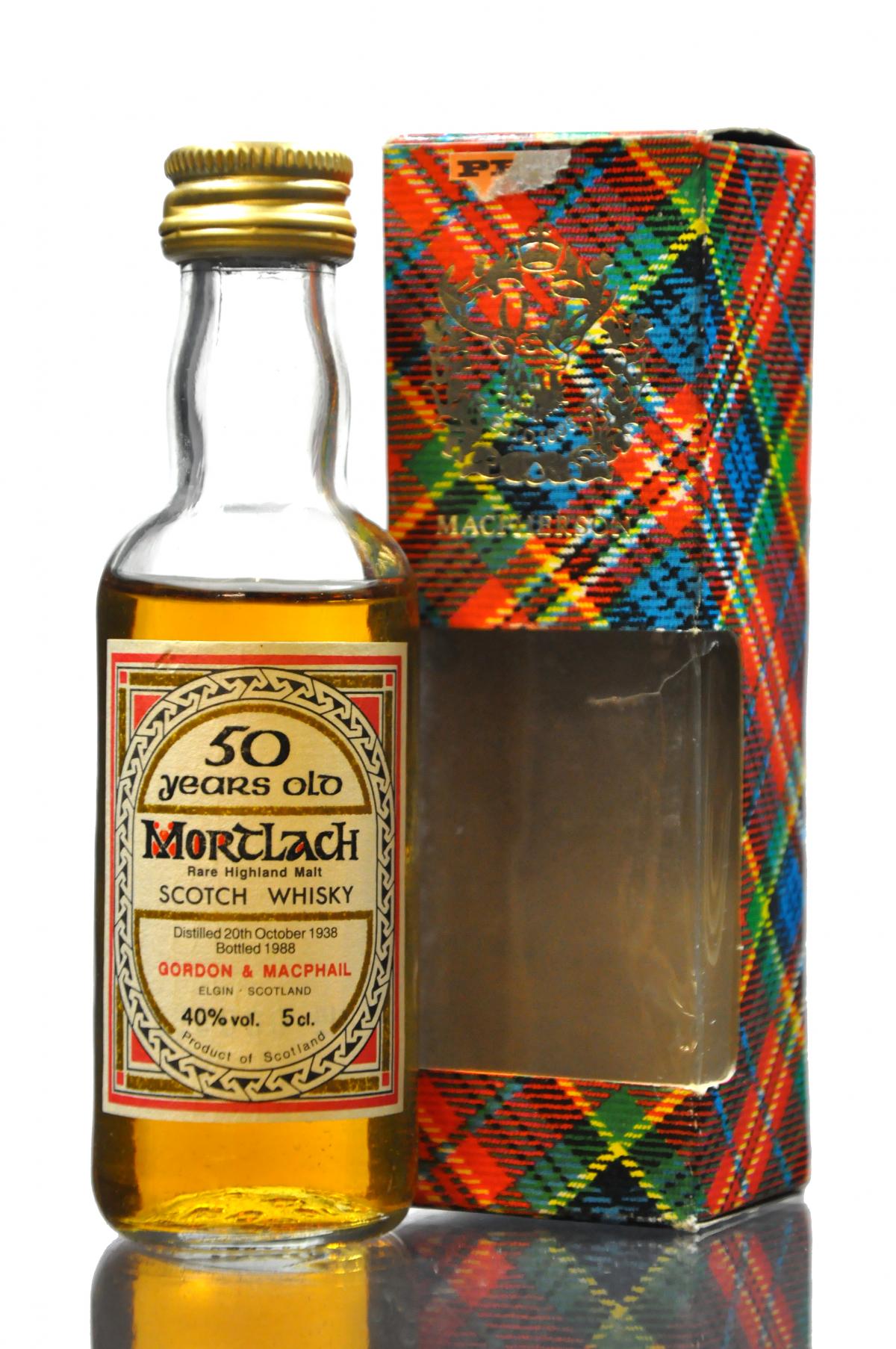 Mortlach 1938-1988 - 50 Year Old - Gordon & MacPhail Miniature