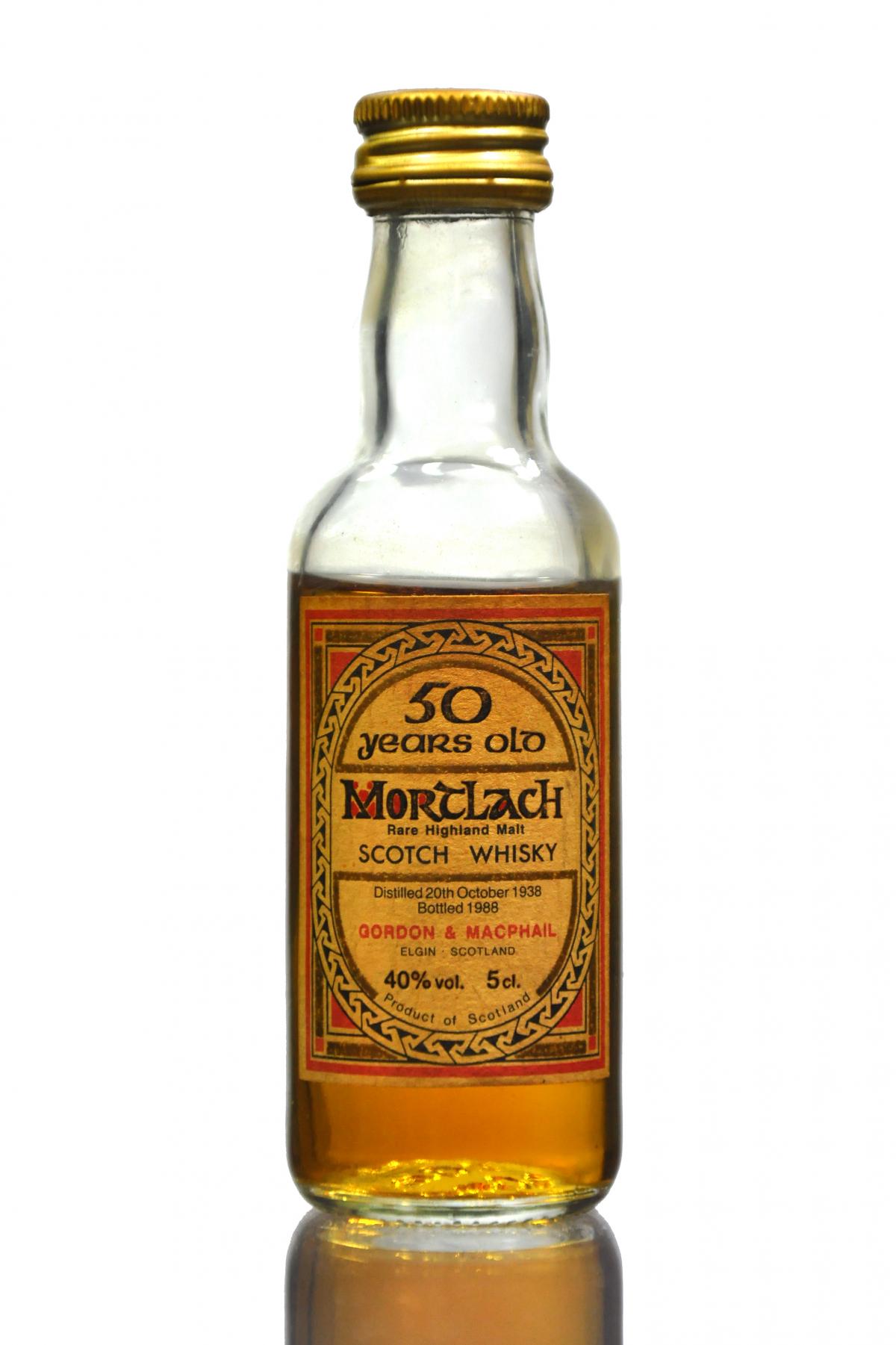 Mortlach 1938-1988 - 50 Year Old - Gordon & MacPhail Miniature