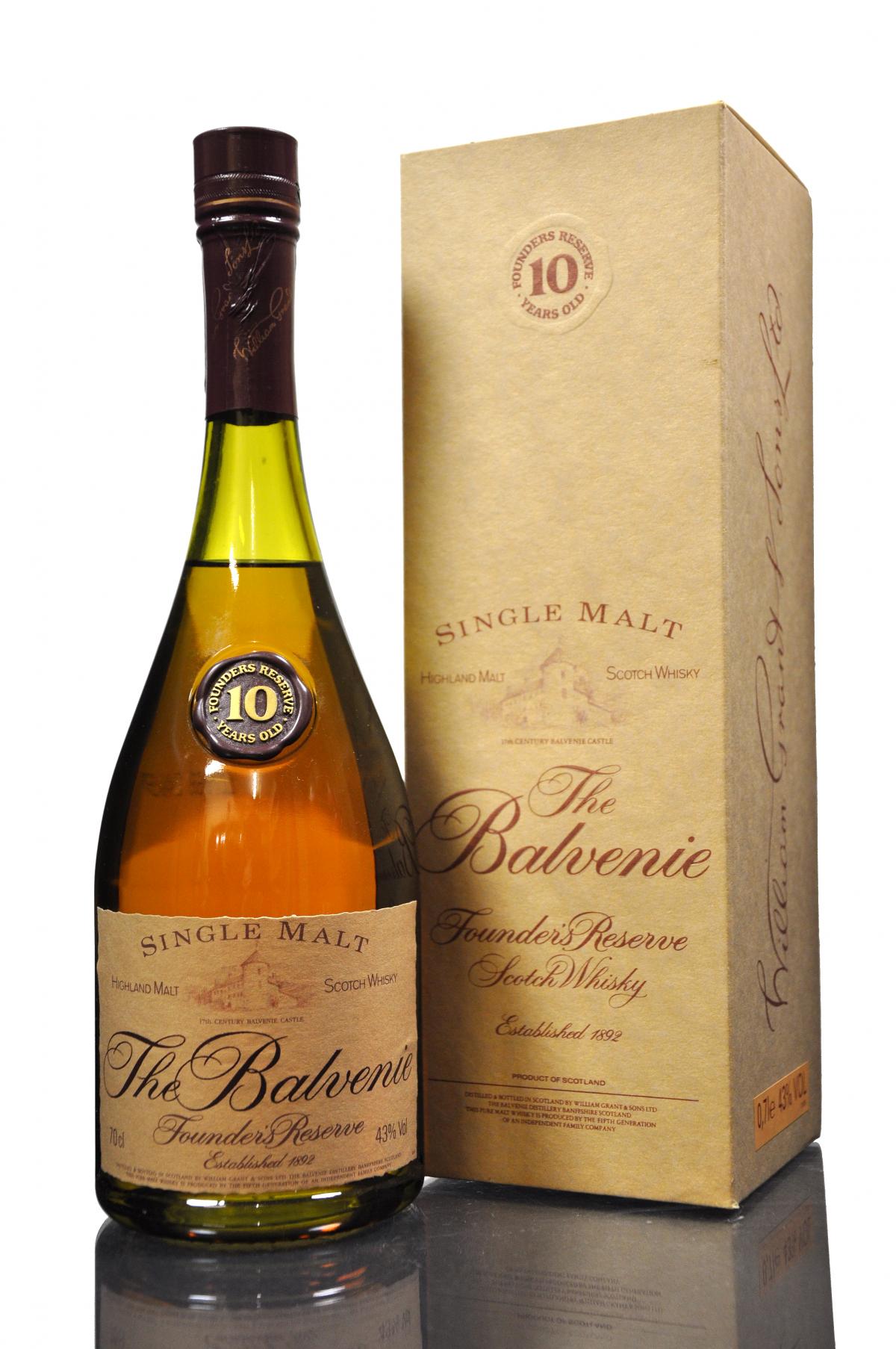 Balvenie 10 Year Old - Founders Reserve - 1990s