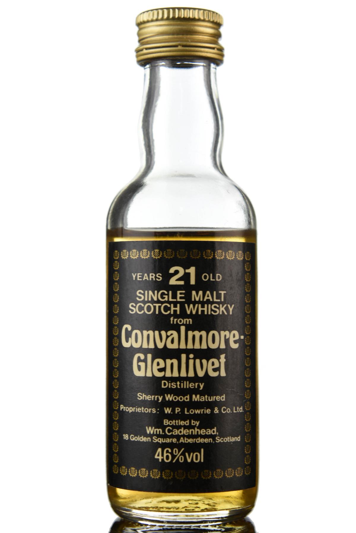 Convalmore-Glenlivet 21 Year Old - Cadenhead Miniature