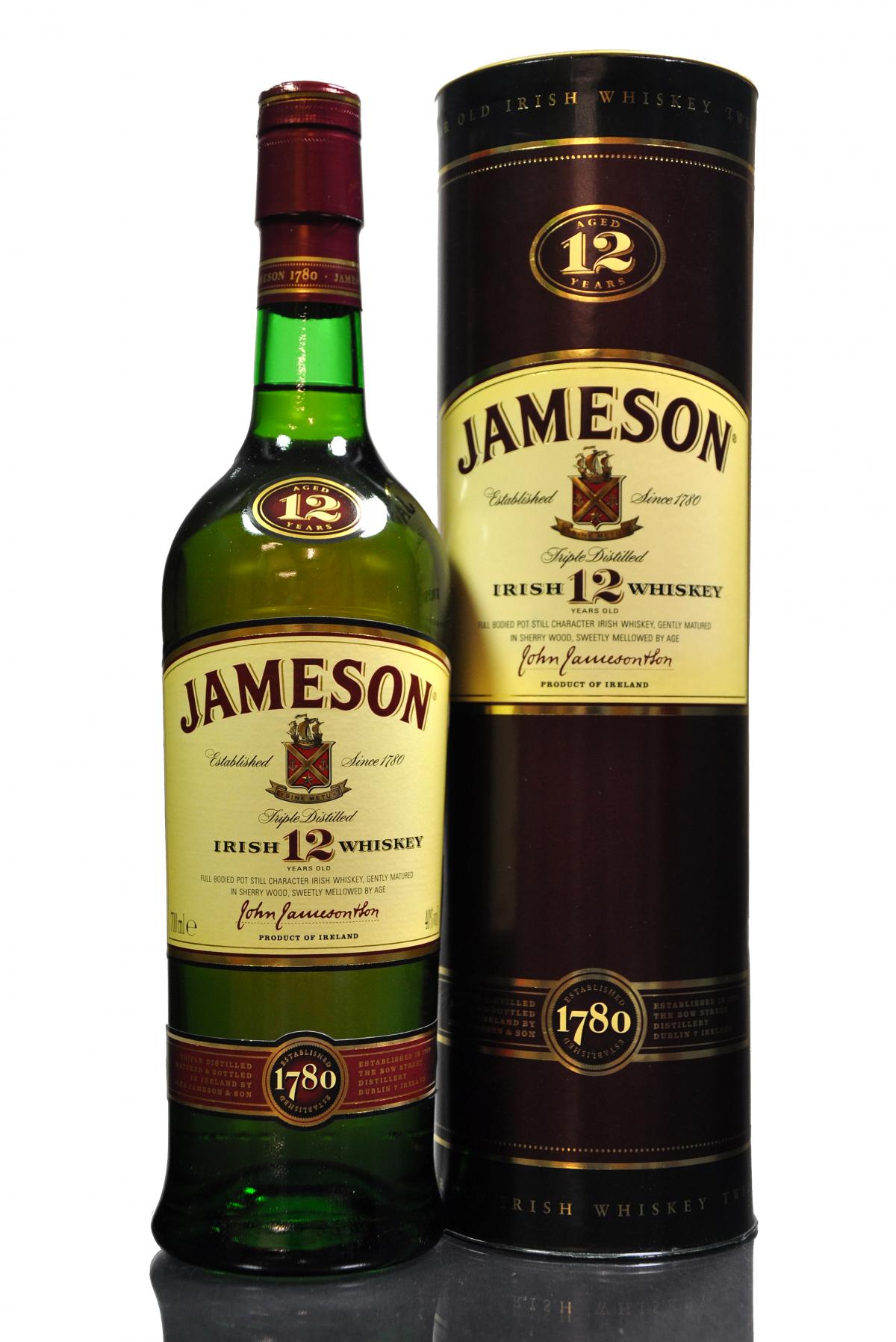 Jameson 12 Year Old Irish Whiskey