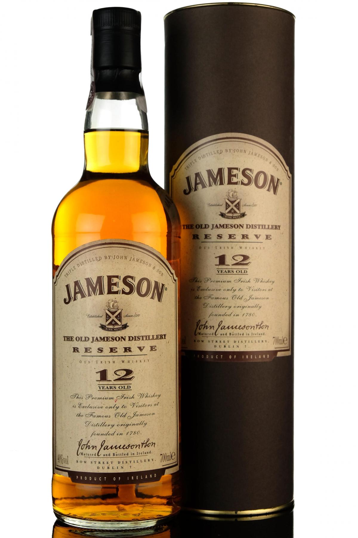 Jameson 12 Year Old - Reserve