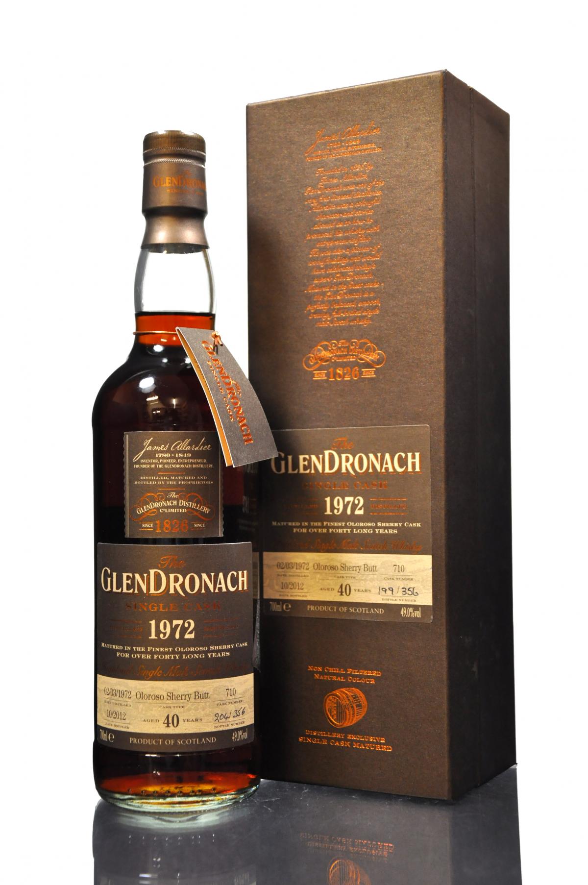 Glendronach 1972-2012 - 40 Year Old - Single Cask 710 - Batch 7