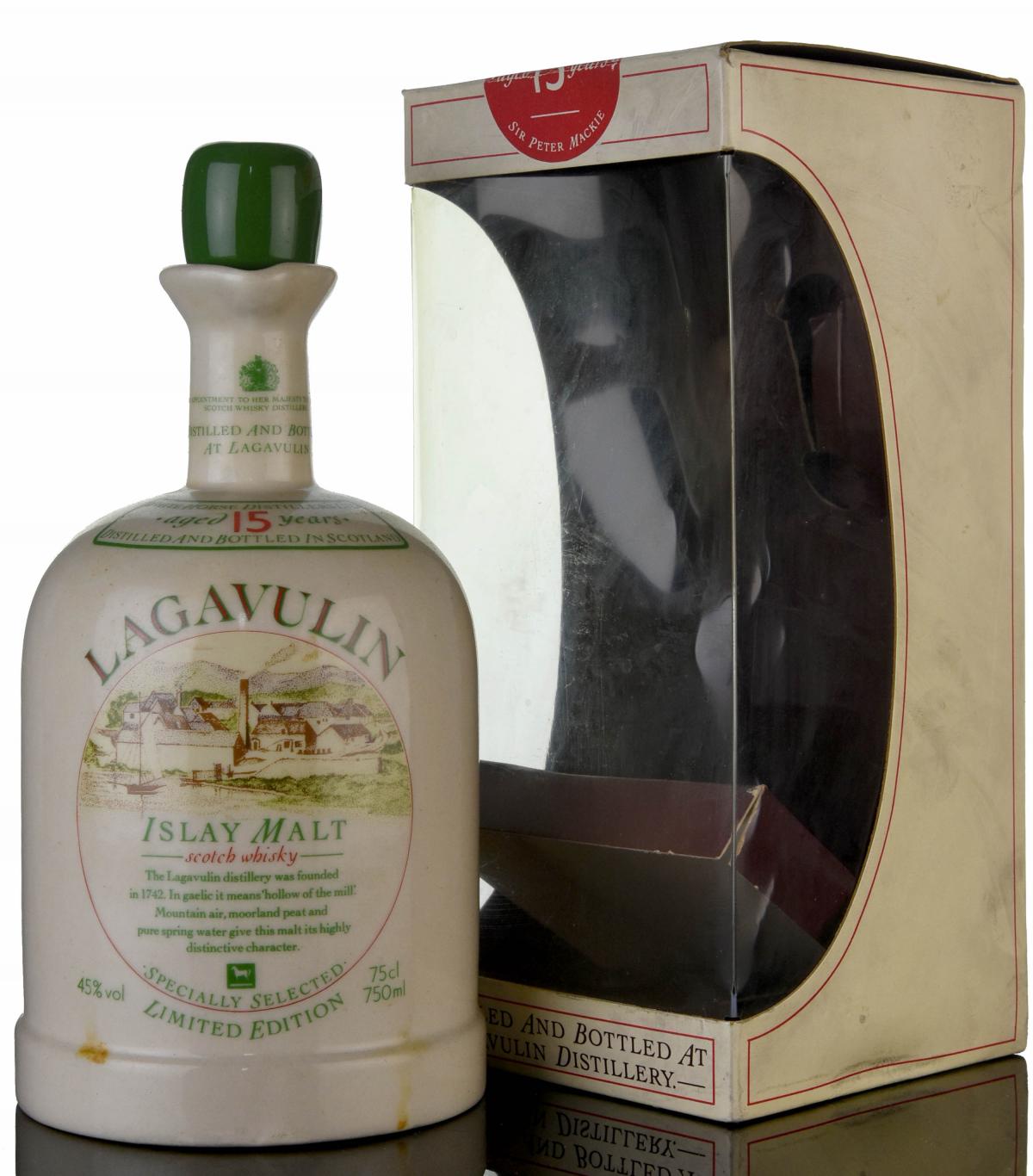 Lagavulin 15 Year Old Ceramic - 1980s