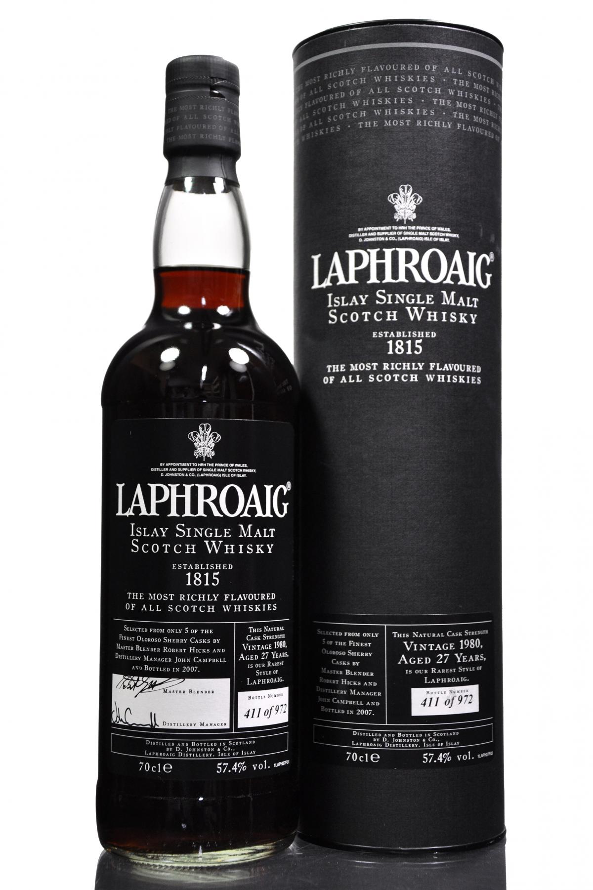 Laphroaig 1980-2007 - 27 Year Old