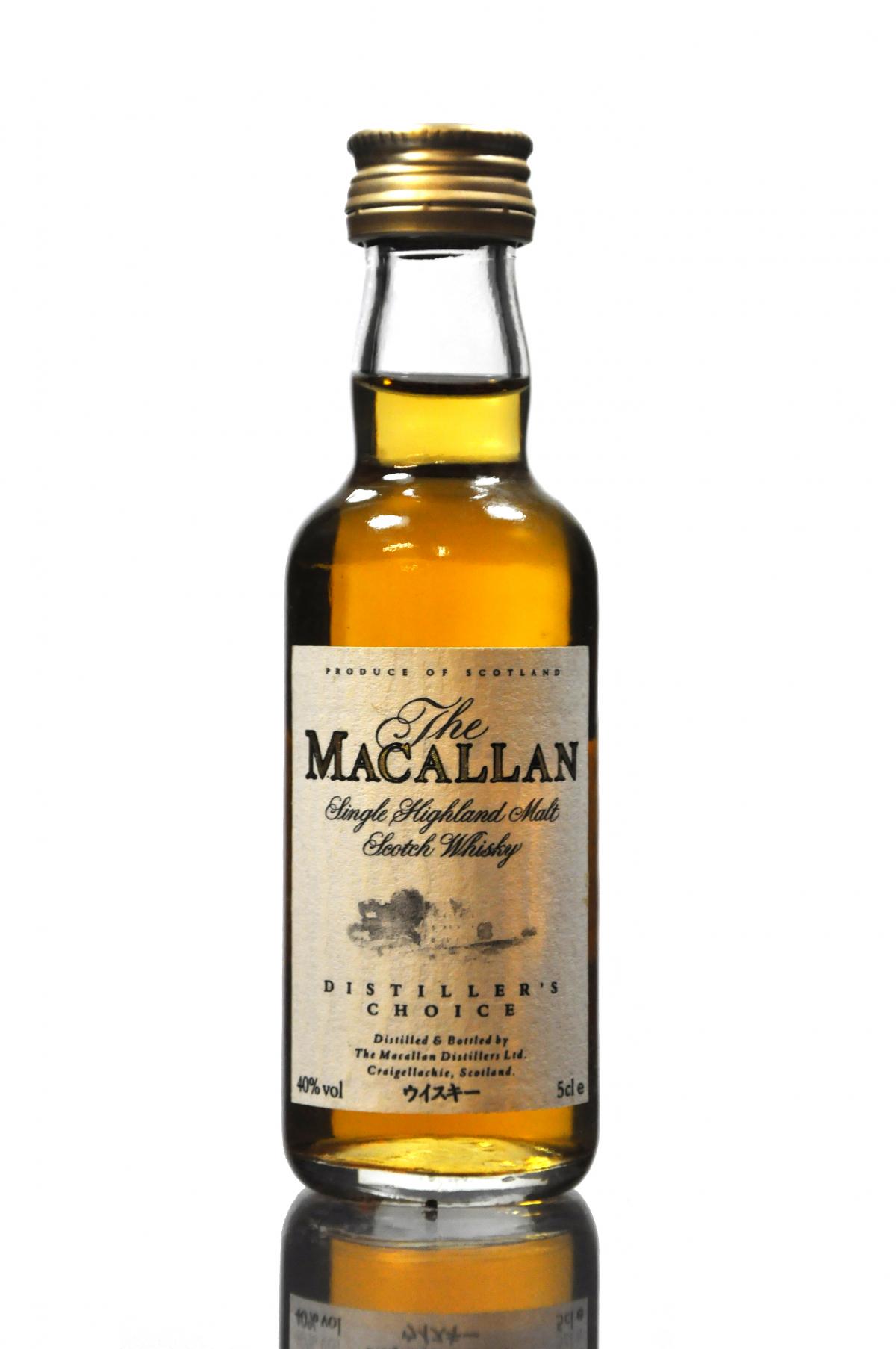 Macallan Distillers Choice Miniature