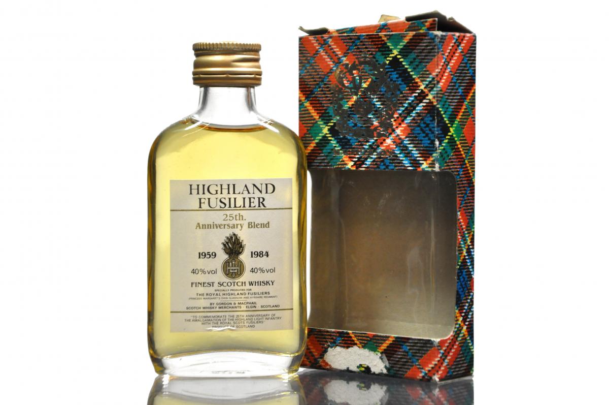 Highland Fusilier 25th Anniversary - Gordon & MacPhail Miniature