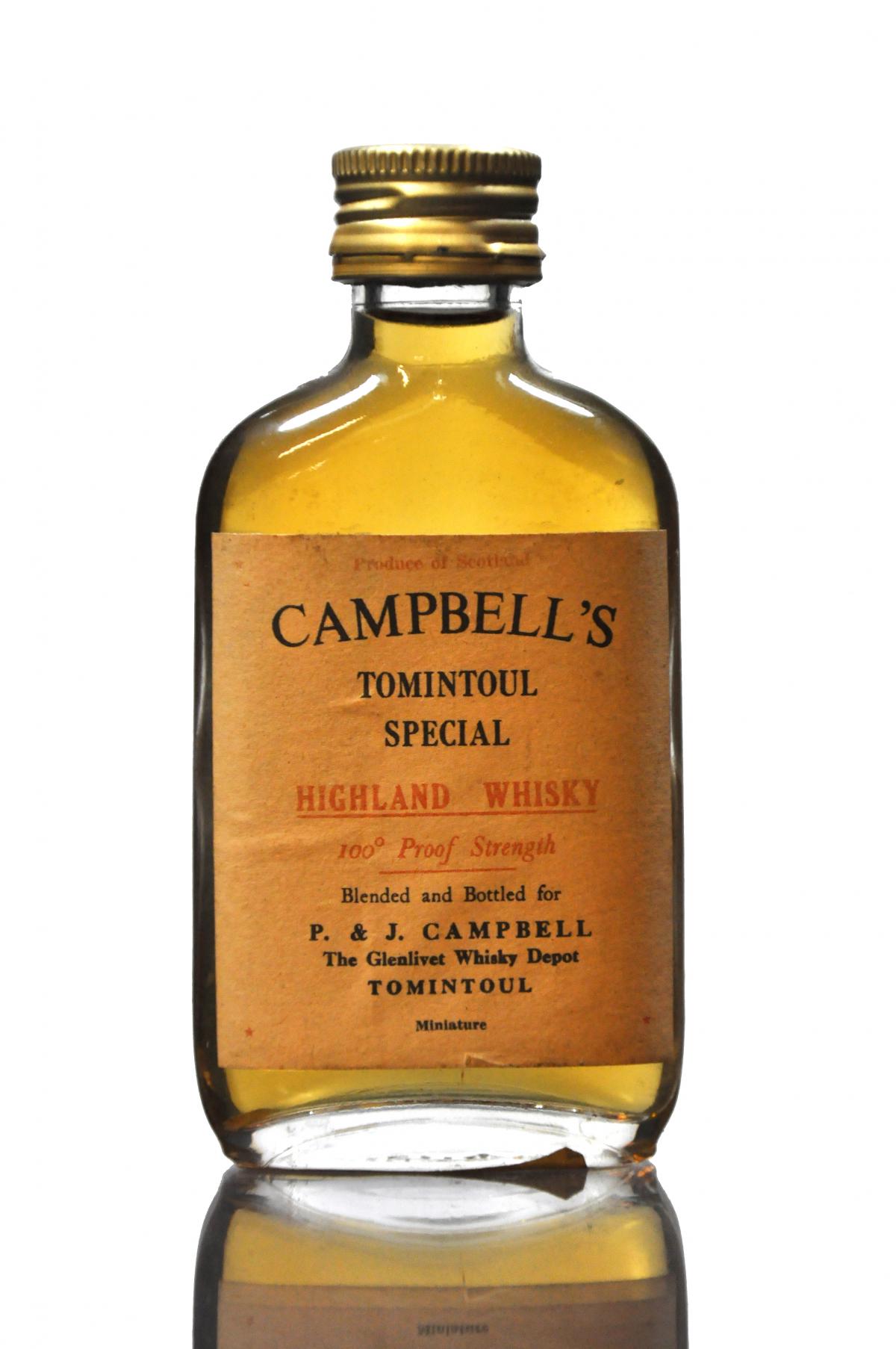 Campbells Tomintoul Special - 100 Proof