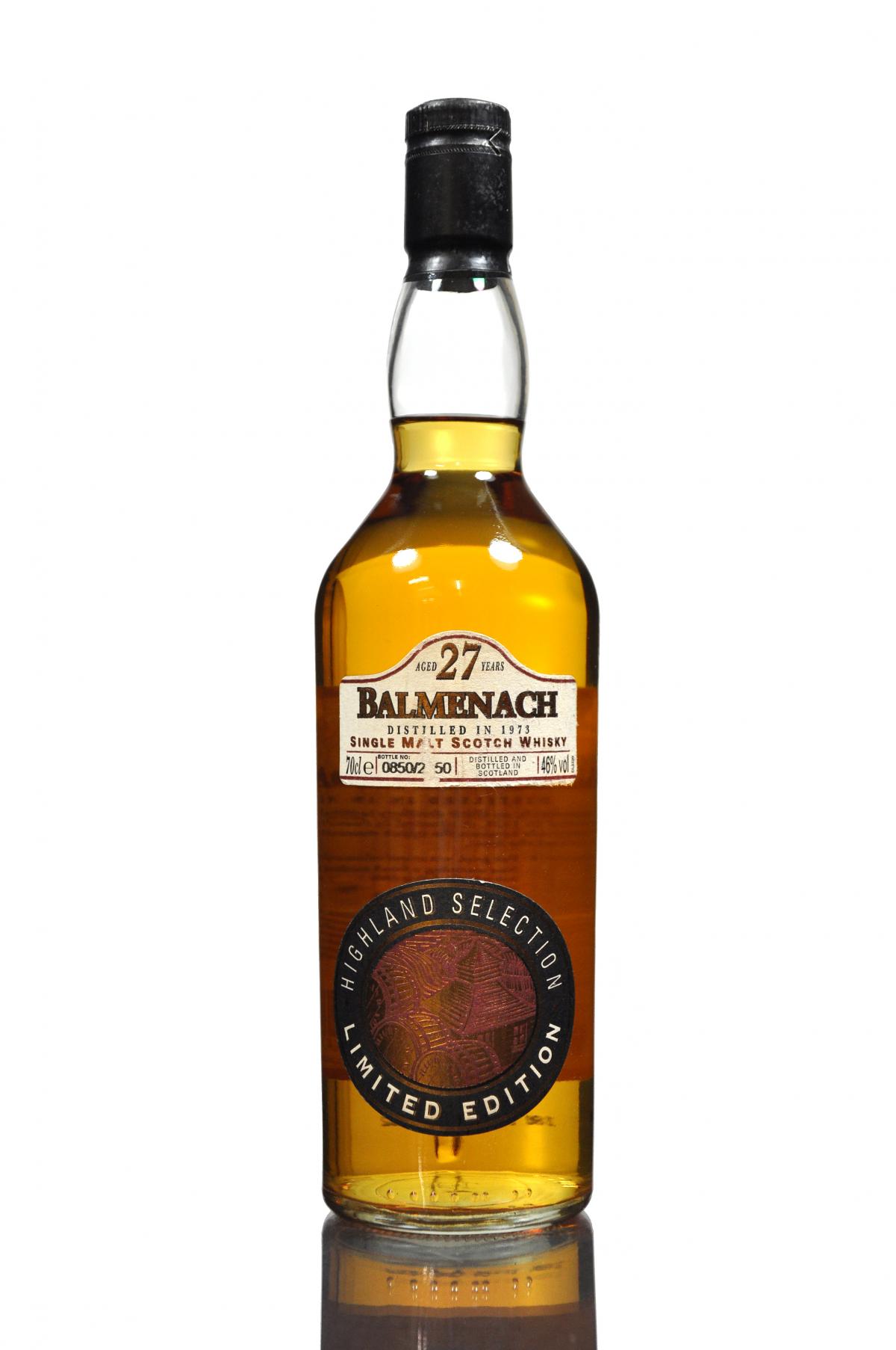 Balmenach 1973 - 27 Year Old