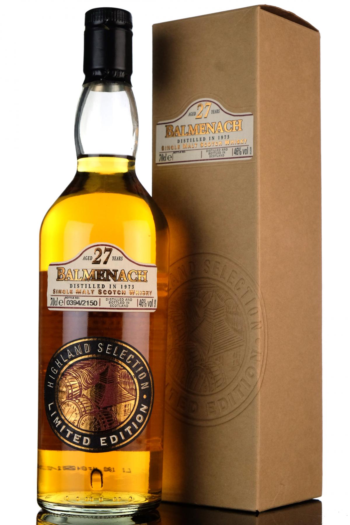 Balmenach 1973 - 27 Year Old