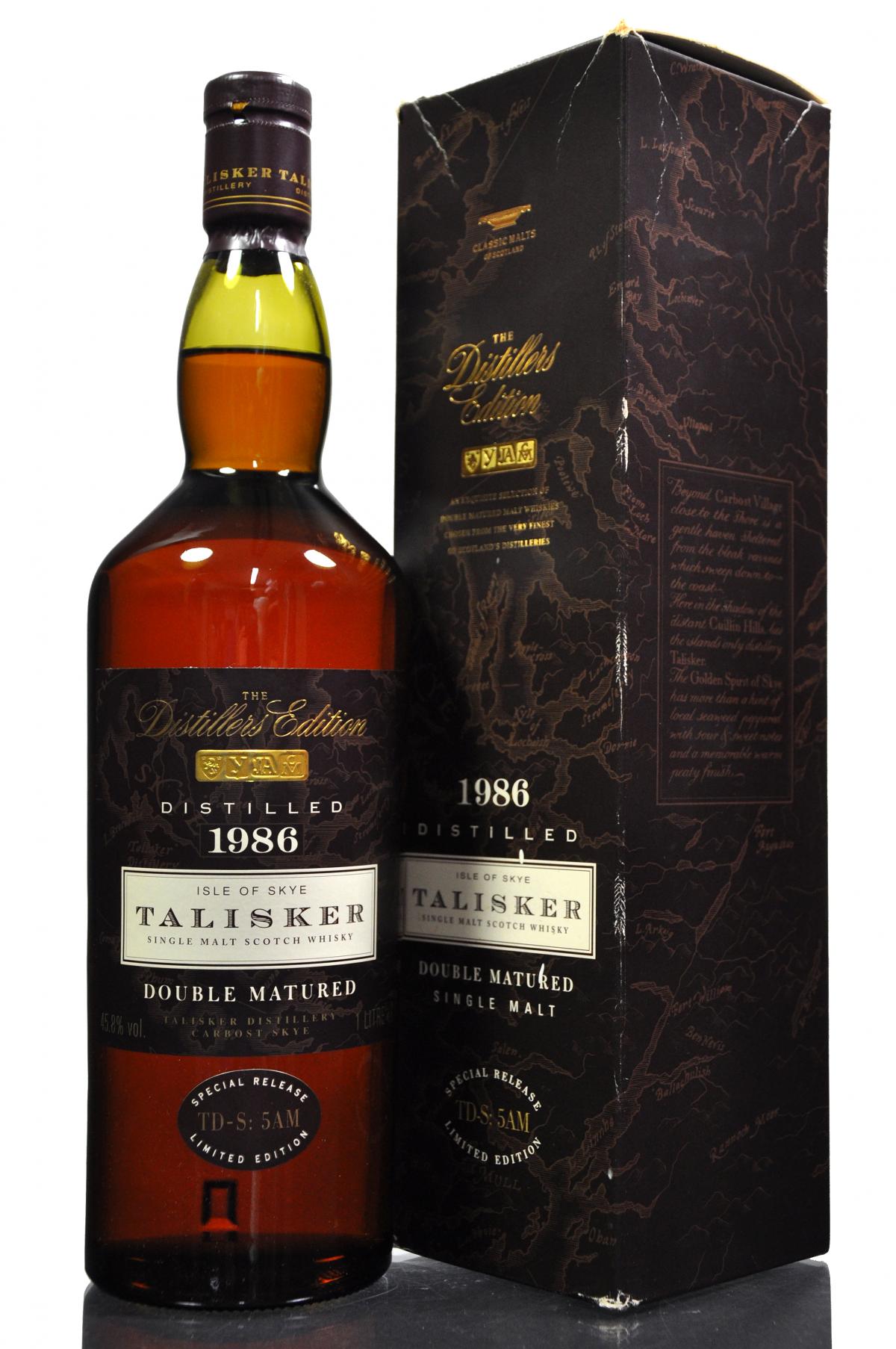 Talisker 1986 - Distillers Edition - 1 Litre