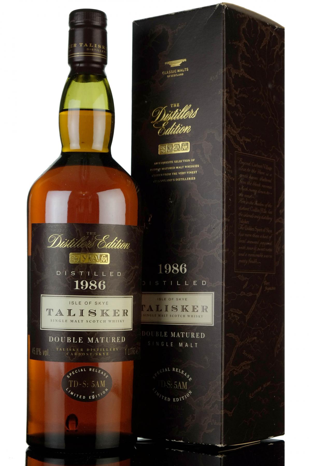 Talisker 1986 - Distillers Edition - 1 Litre