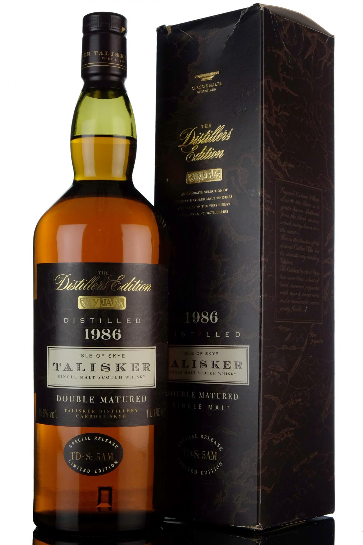 Talisker 1986 - Distillers Edition - 1 Litre