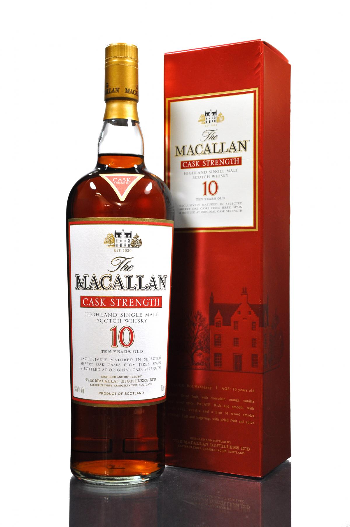 Macallan 10 Year Old - Sherry Cask - Cask Strength - 1 Litre