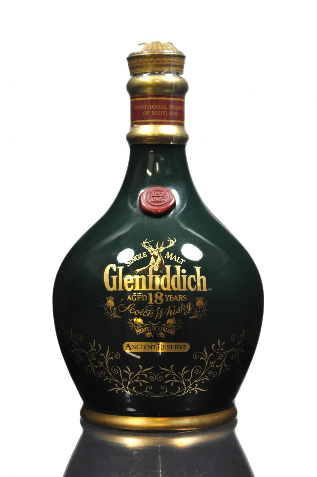 Glenfiddich 18 Year Old - Ancient Reserve Ceramic - 1990s