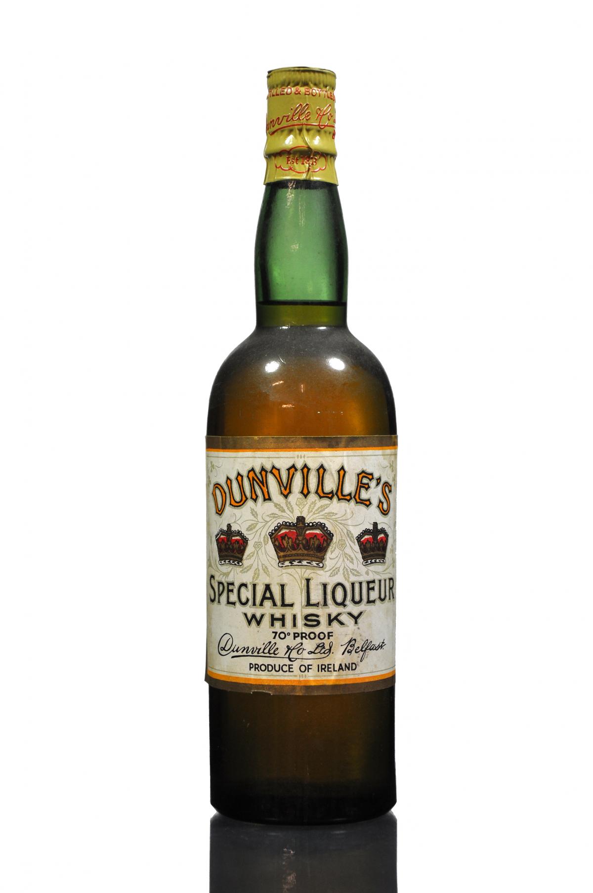 Dunvilles Three Crowns Irish Whiskey - Rotation 1948