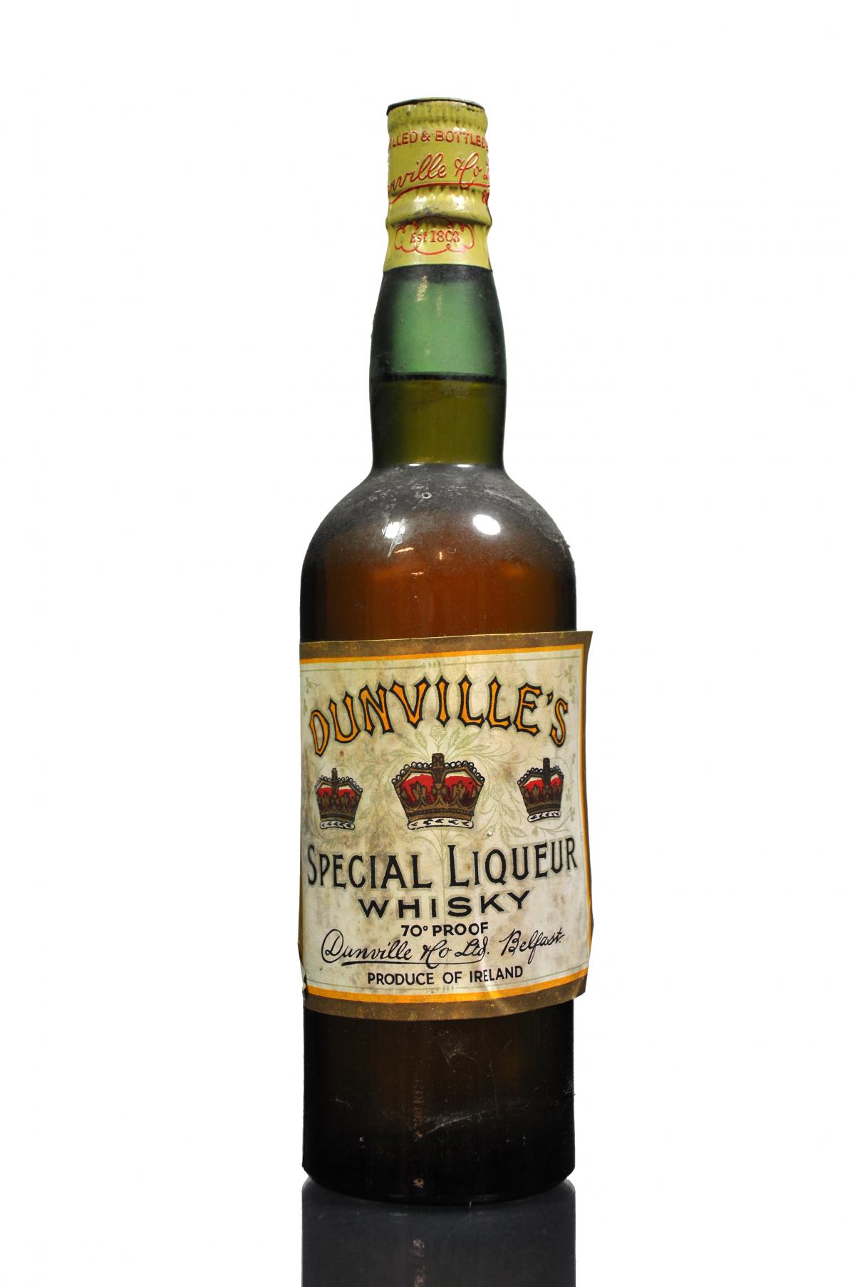 Dunvilles Three Crowns Irish Whiskey - Rotation 1948