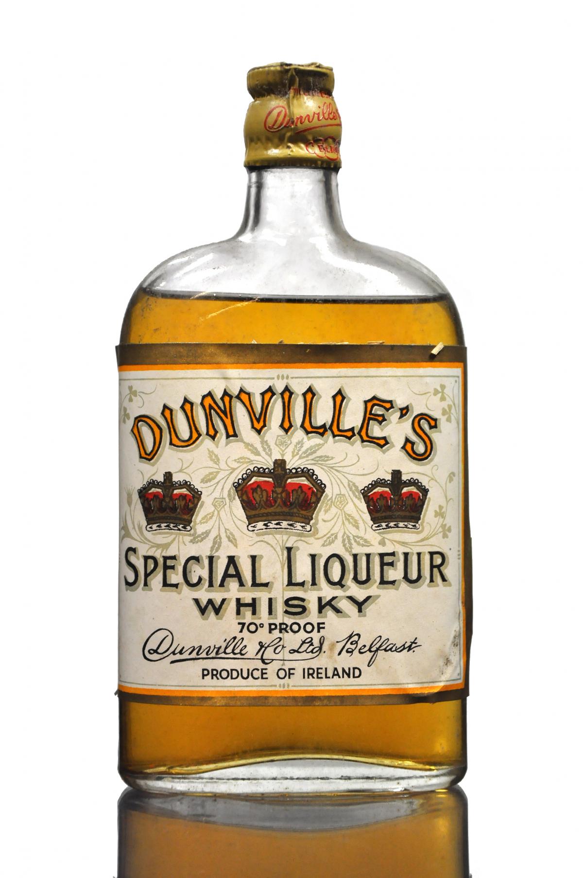 Dunvilles Three Crowns Irish Whiskey - Rotation 1948 - Half Bottle