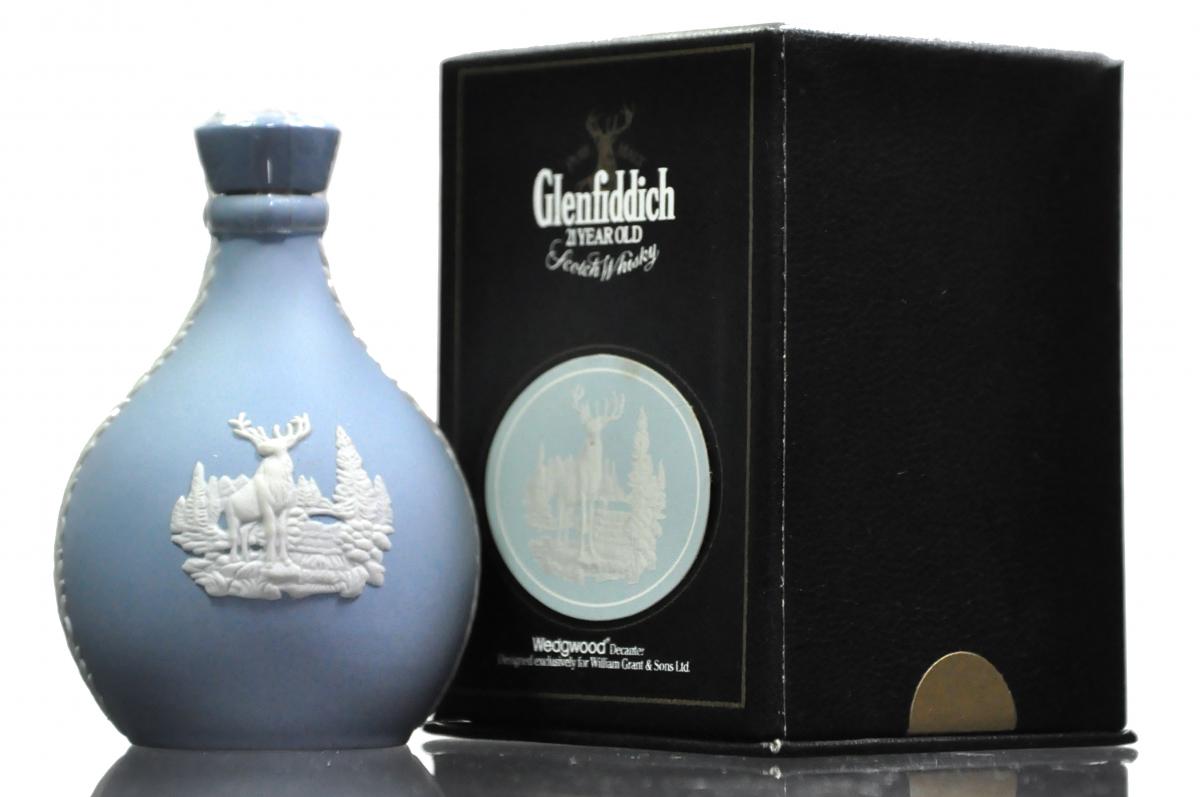Glenfiddich 21 Year Old - Centenary Wedgwood Decanter 1987 - Miniature