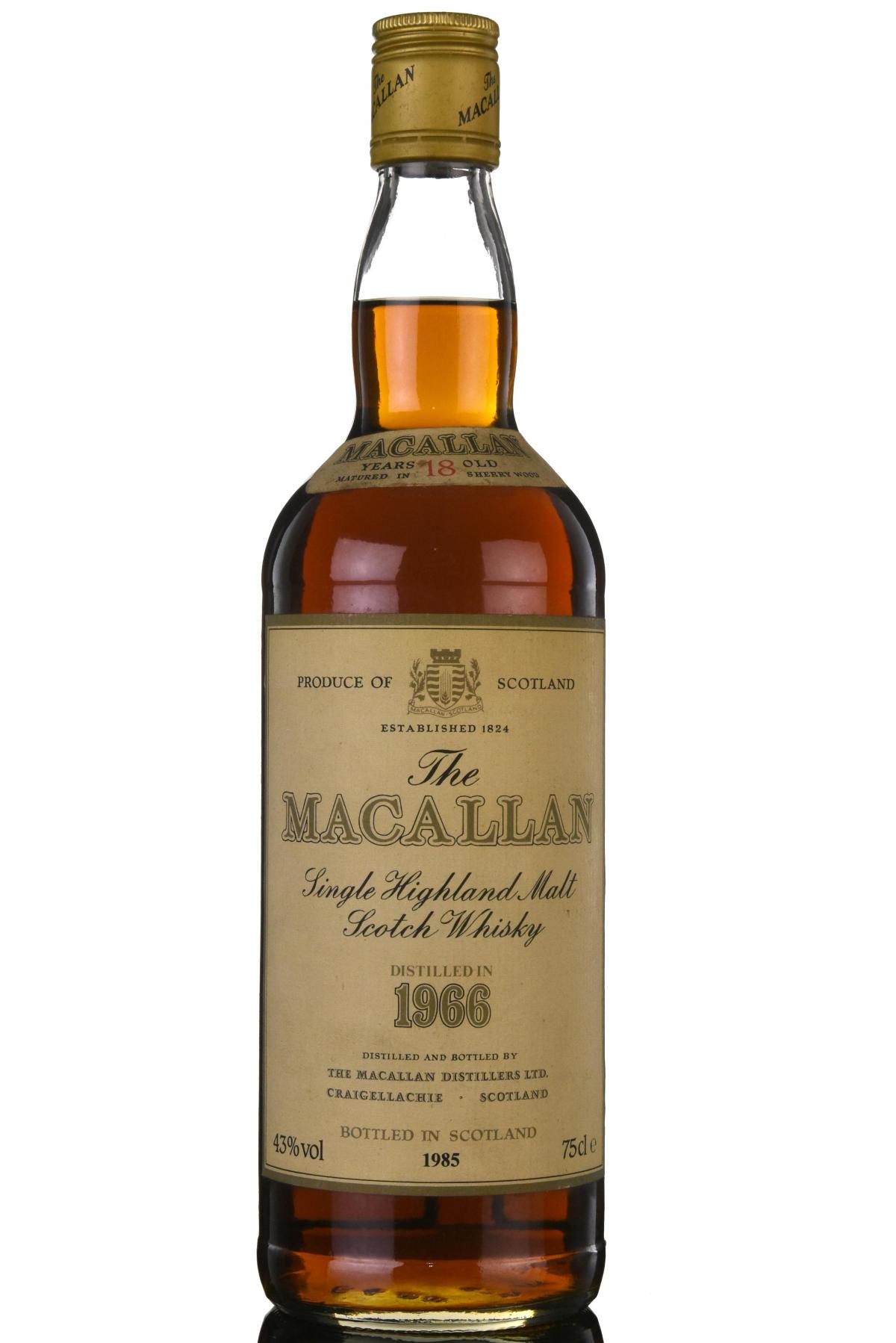 Macallan 1966-1985 - 18 Year Old