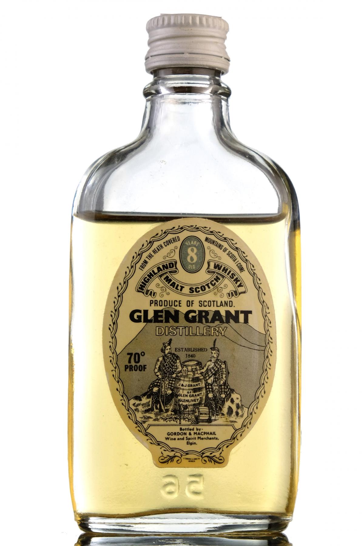 Glen Grant 8 Year Old - 70 Proof - Gordon & MacPhail Miniature