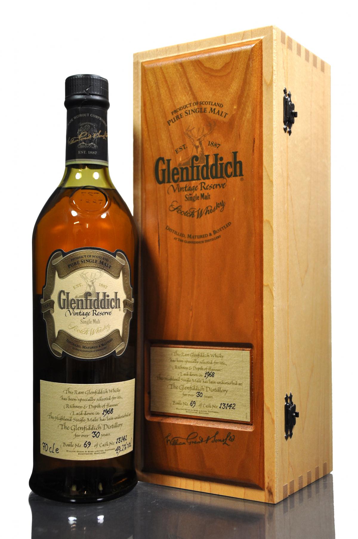 Glenfiddich 1968 - 30 Year Old - Vintage Reserve - Single Cask 13142