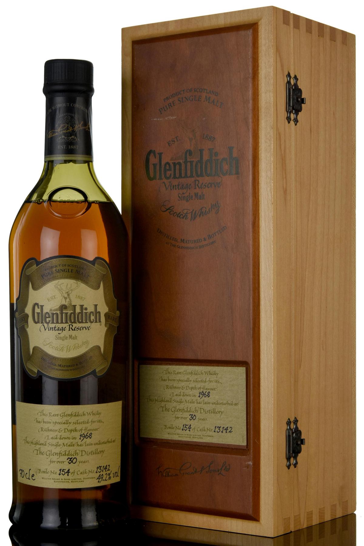 Glenfiddich 1968 - 30 Year Old - Vintage Reserve - Single Cask 13142