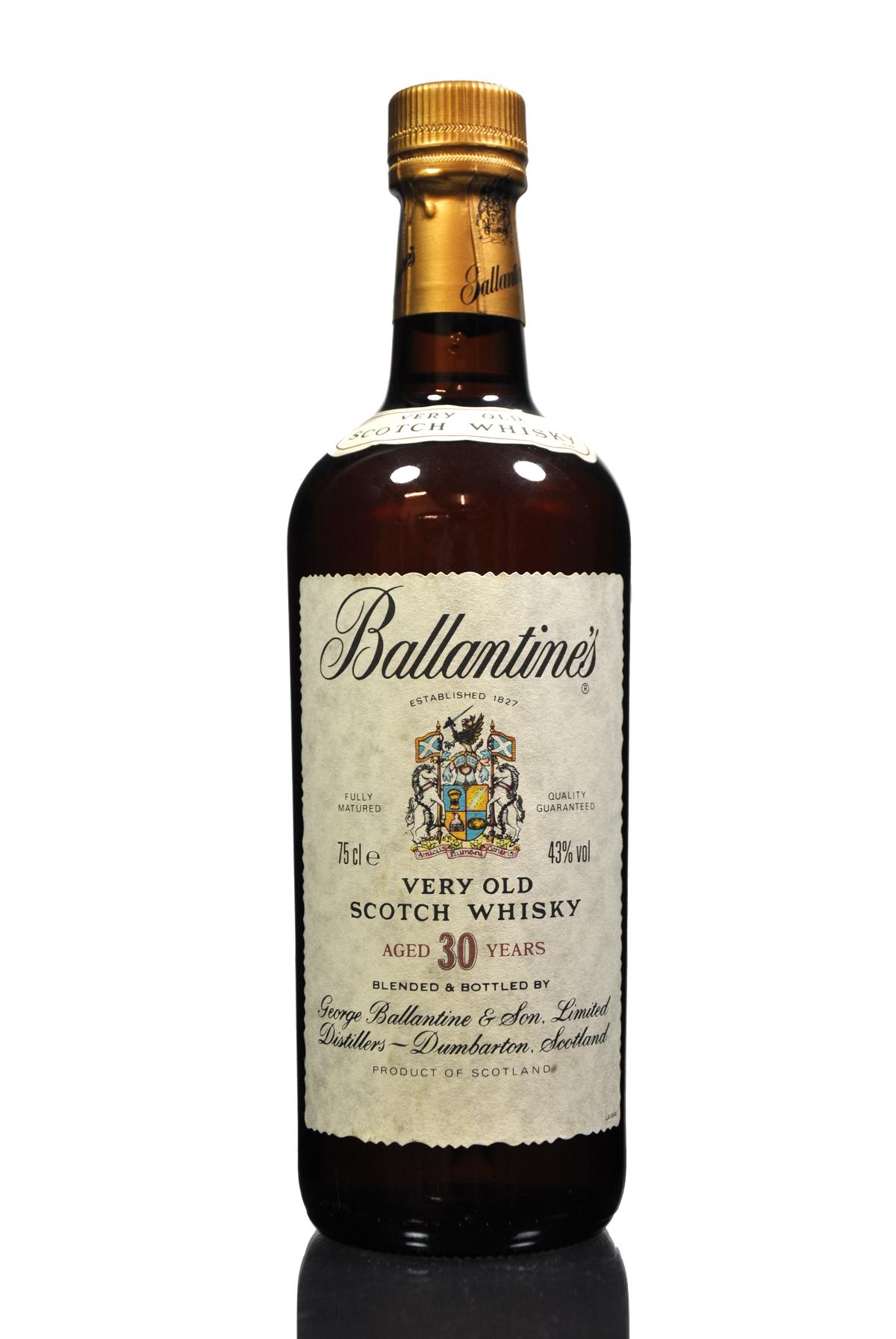 Ballantines 30 Year Old - 1980s